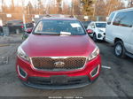 2018 Kia Sorento 2.4l Lx Red vin: 5XYPG4A38JG340194