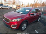 2018 Kia Sorento 2.4l Lx Red vin: 5XYPG4A38JG340194