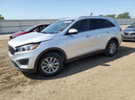 2018 Kia Sorento Lx Silver vin: 5XYPG4A38JG362714