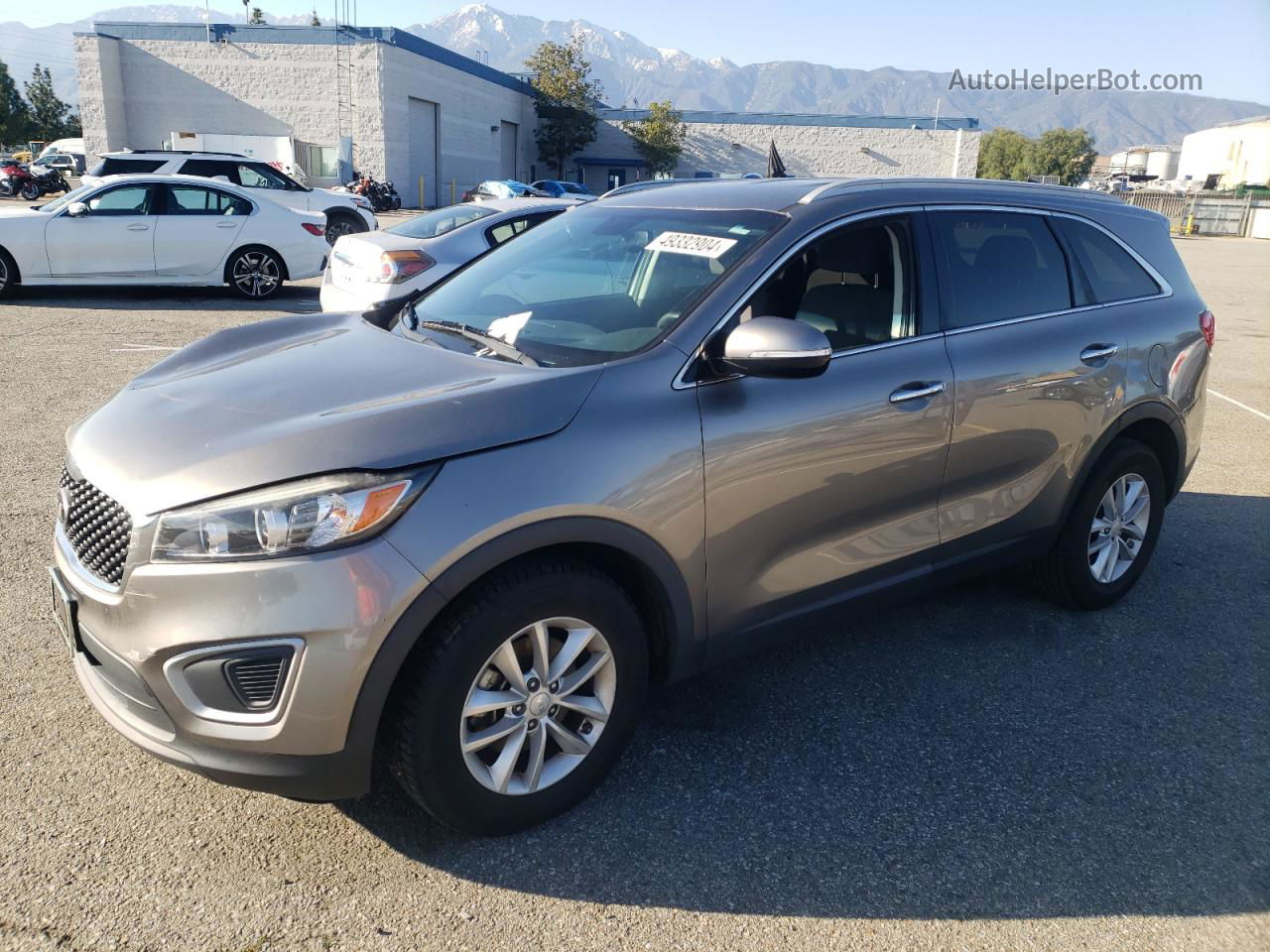 2018 Kia Sorento Lx Gray vin: 5XYPG4A38JG364429