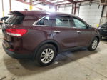 2018 Kia Sorento Lx Burgundy vin: 5XYPG4A38JG370702