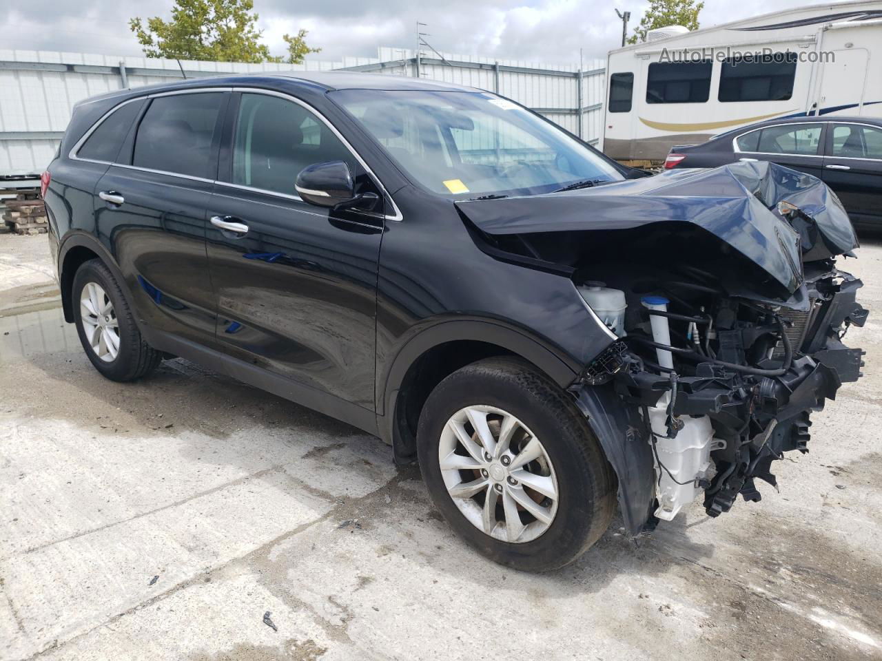 2018 Kia Sorento Lx Black vin: 5XYPG4A38JG371042