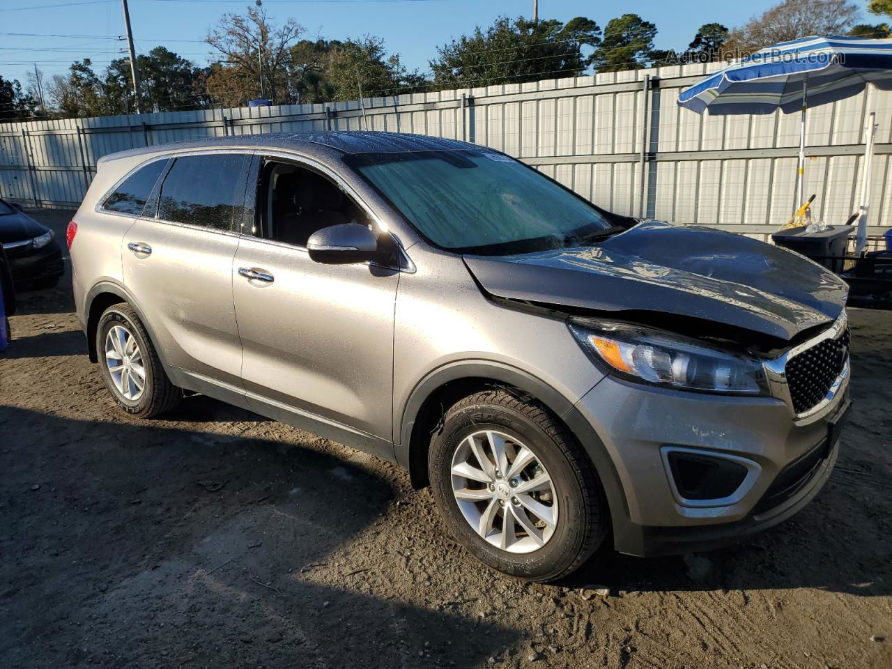 2018 Kia Sorento Lx Gray vin: 5XYPG4A38JG408882