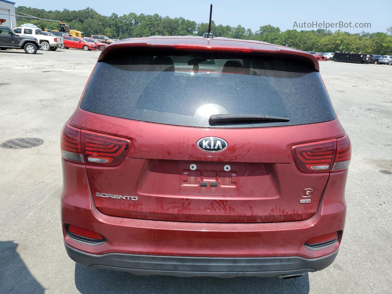 2020 Kia Sorento L Maroon vin: 5XYPG4A38LG686491