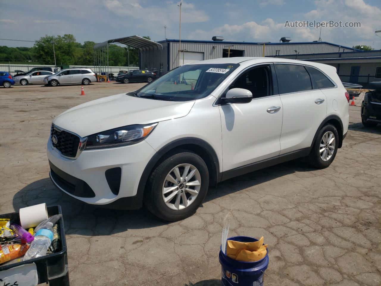 2020 Kia Sorento L White vin: 5XYPG4A38LG686538