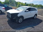 2020 Kia Sorento Lx White vin: 5XYPG4A38LG700616