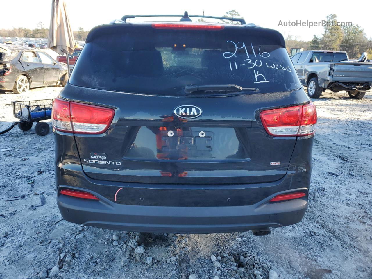 2017 Kia Sorento Lx Black vin: 5XYPG4A39HG242916