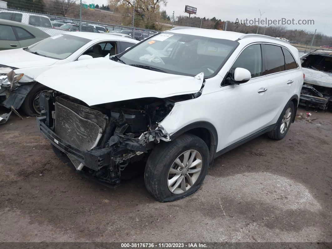 2017 Kia Sorento 2.4l Lx White vin: 5XYPG4A39HG295440