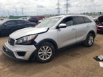 2018 Kia Sorento Lx Silver vin: 5XYPG4A39JG347834