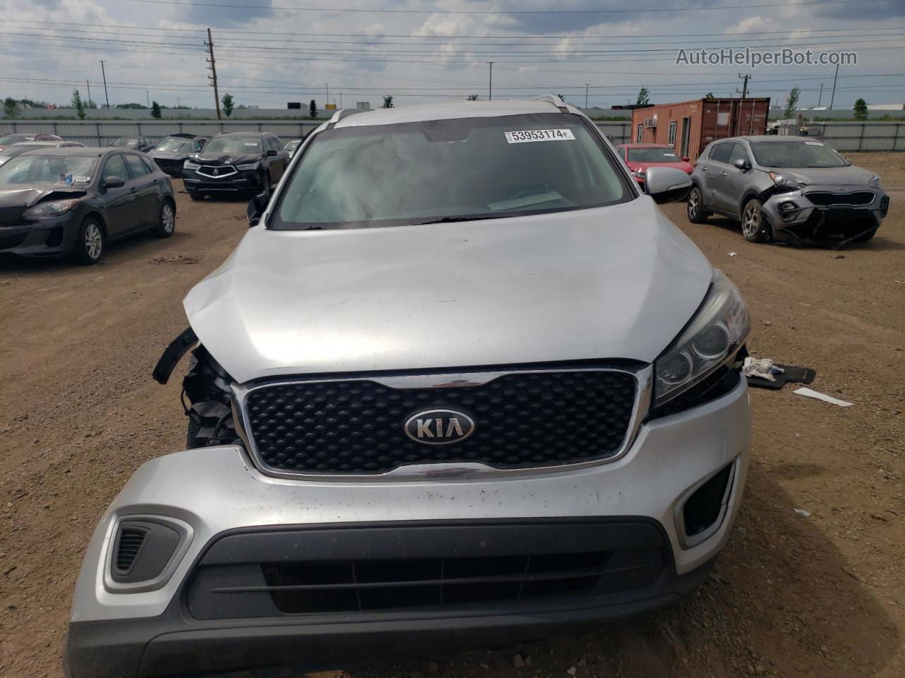 2018 Kia Sorento Lx Silver vin: 5XYPG4A39JG347834