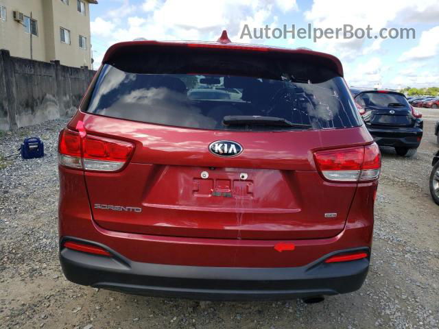 2018 Kia Sorento Lx Красный vin: 5XYPG4A39JG358798