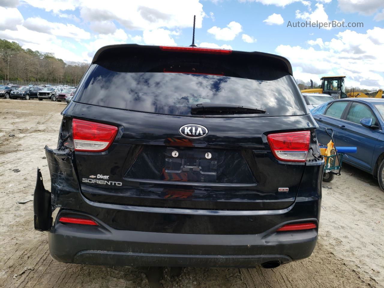 2018 Kia Sorento Lx Black vin: 5XYPG4A39JG384897