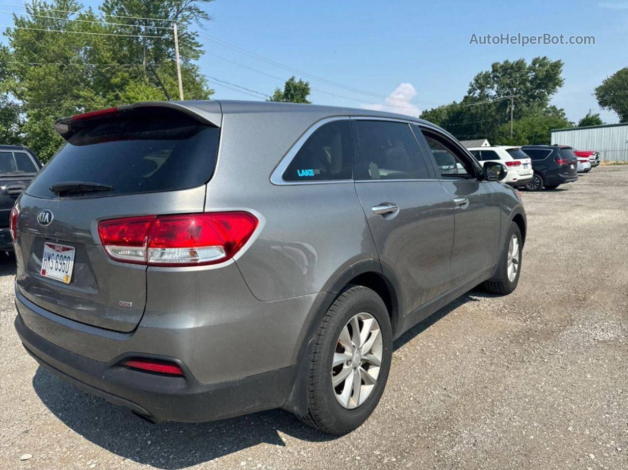 2018 Kia Sorento Lx Gray vin: 5XYPG4A39JG429773