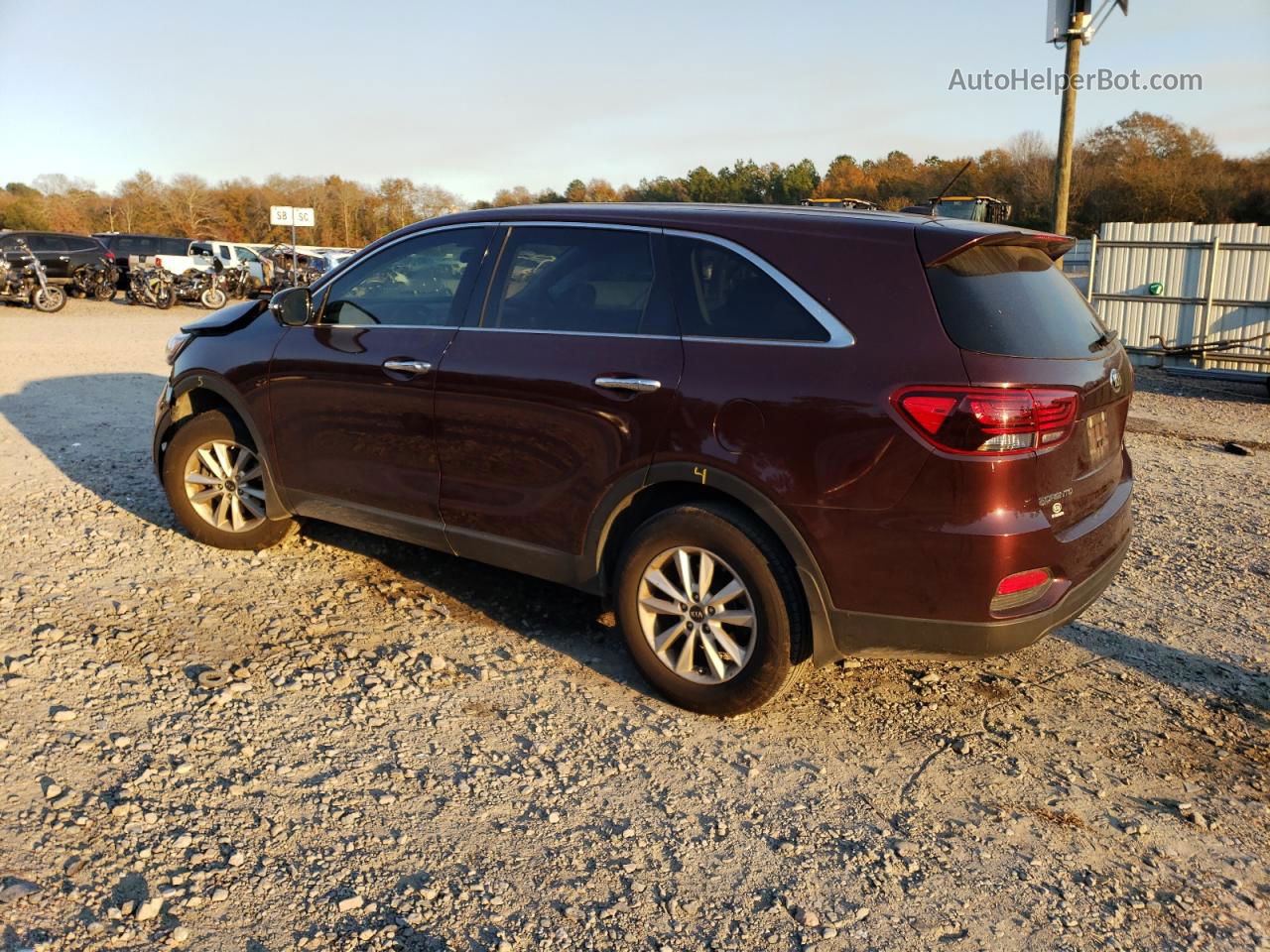 2020 Kia Sorento L Burgundy vin: 5XYPG4A39LG651734