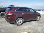 2017 Kia Sorento Lx Burgundy vin: 5XYPG4A3XHG246523