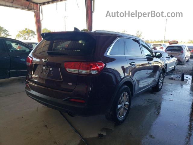 2017 Kia Sorento Lx Burgundy vin: 5XYPG4A3XHG274788