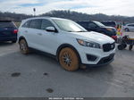 2017 Kia Sorento 2.4l Lx White vin: 5XYPG4A3XHG284088