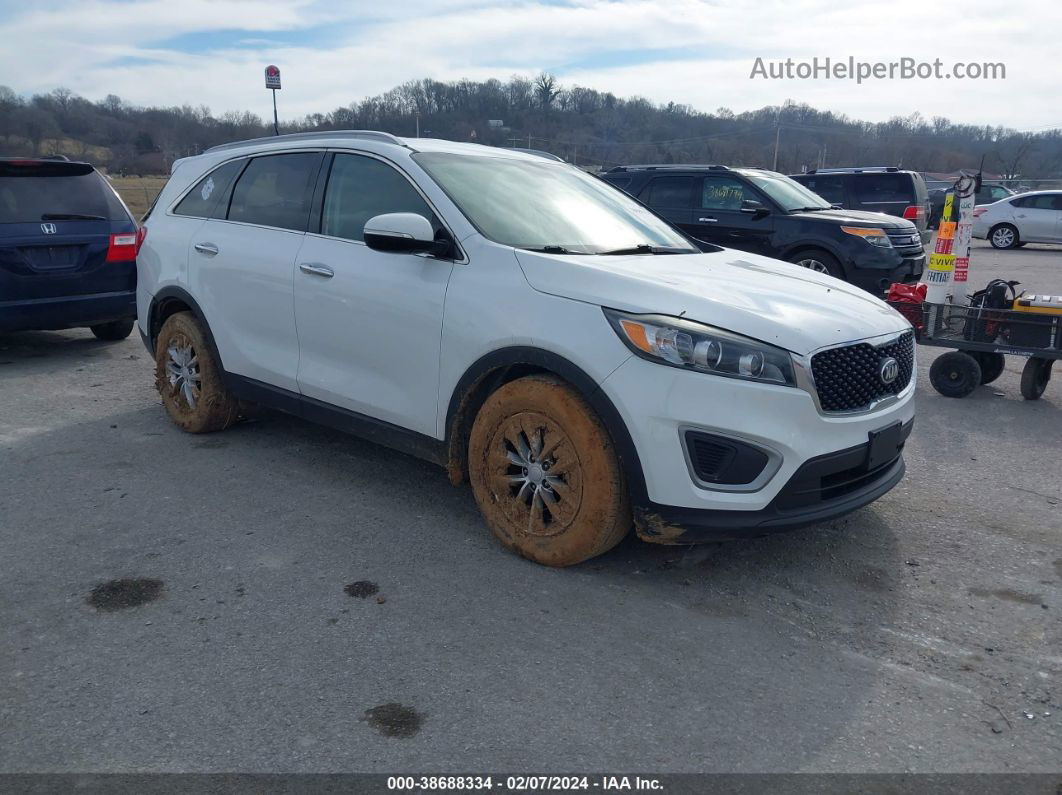 2017 Kia Sorento 2.4l Lx White vin: 5XYPG4A3XHG284088