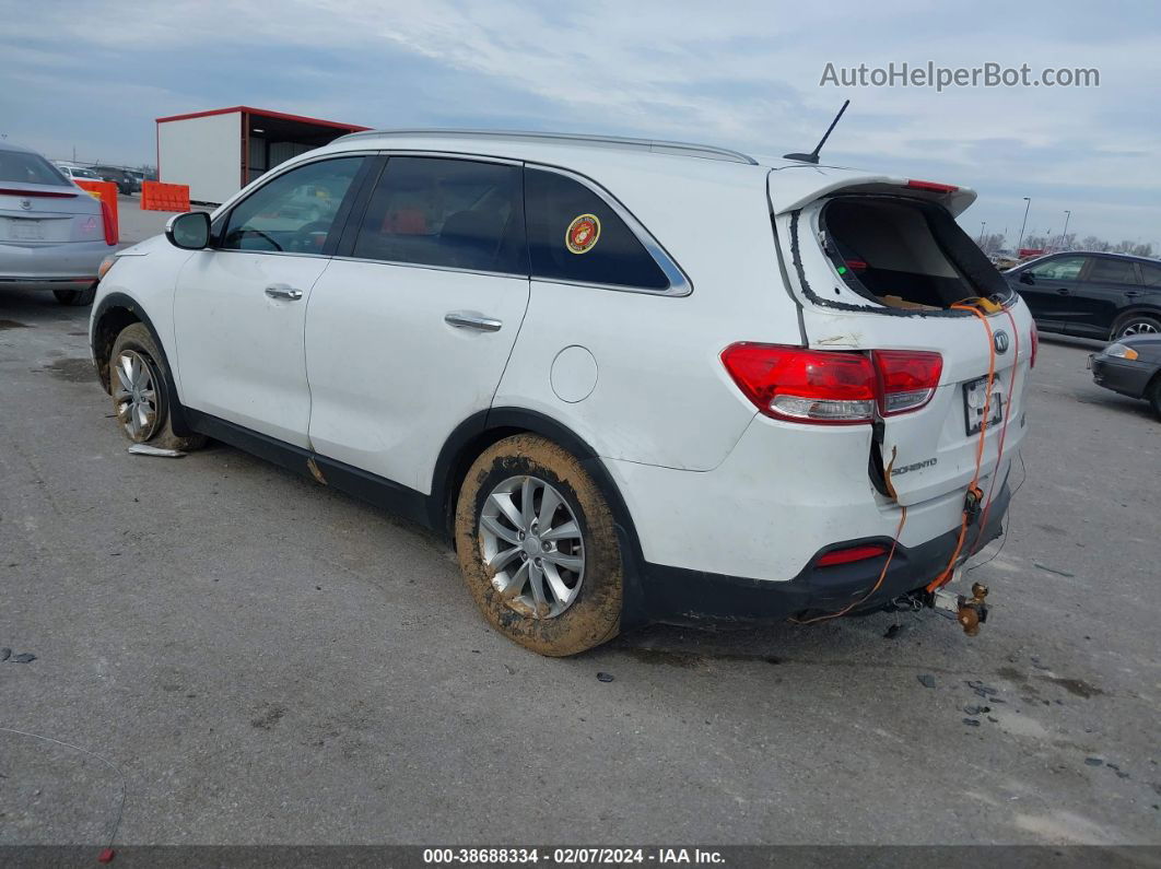 2017 Kia Sorento 2.4l Lx White vin: 5XYPG4A3XHG284088