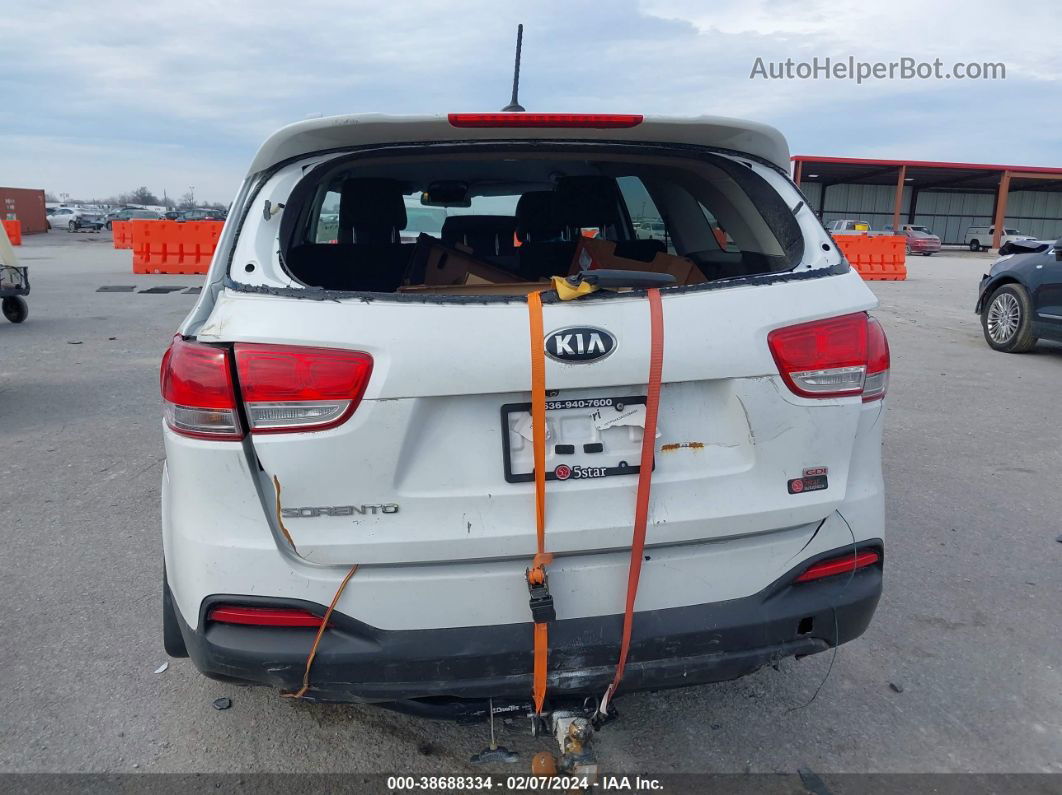 2017 Kia Sorento 2.4l Lx White vin: 5XYPG4A3XHG284088