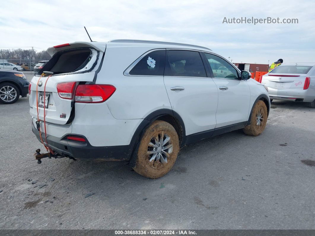 2017 Kia Sorento 2.4l Lx White vin: 5XYPG4A3XHG284088