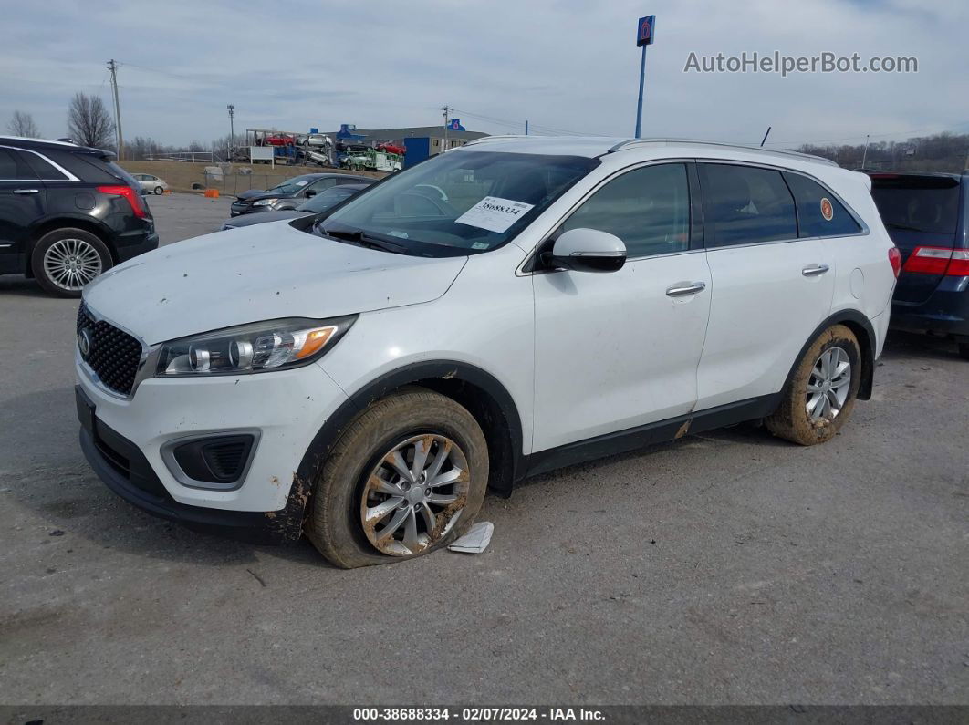 2017 Kia Sorento 2.4l Lx White vin: 5XYPG4A3XHG284088