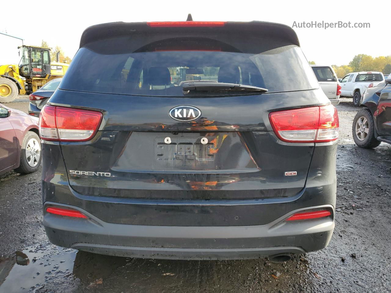 2017 Kia Sorento Lx Черный vin: 5XYPG4A3XHG300595