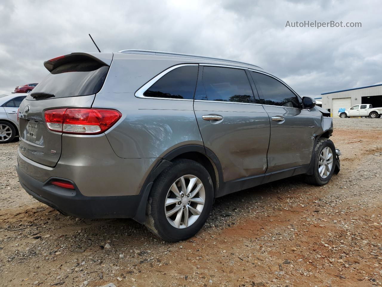 2017 Kia Sorento Lx Серый vin: 5XYPG4A3XHG328901