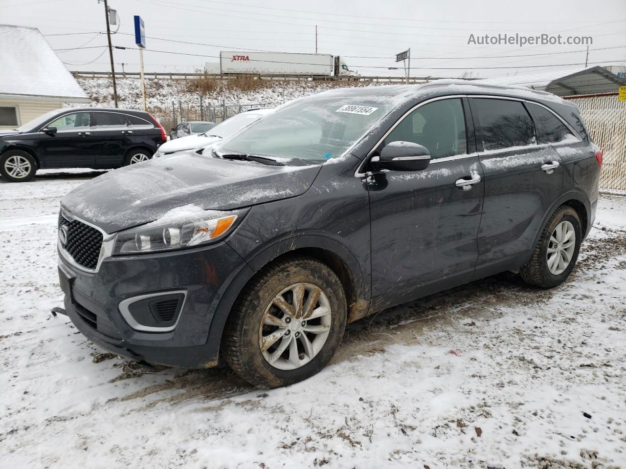 2018 Kia Sorento Lx Серый vin: 5XYPG4A3XJG349897