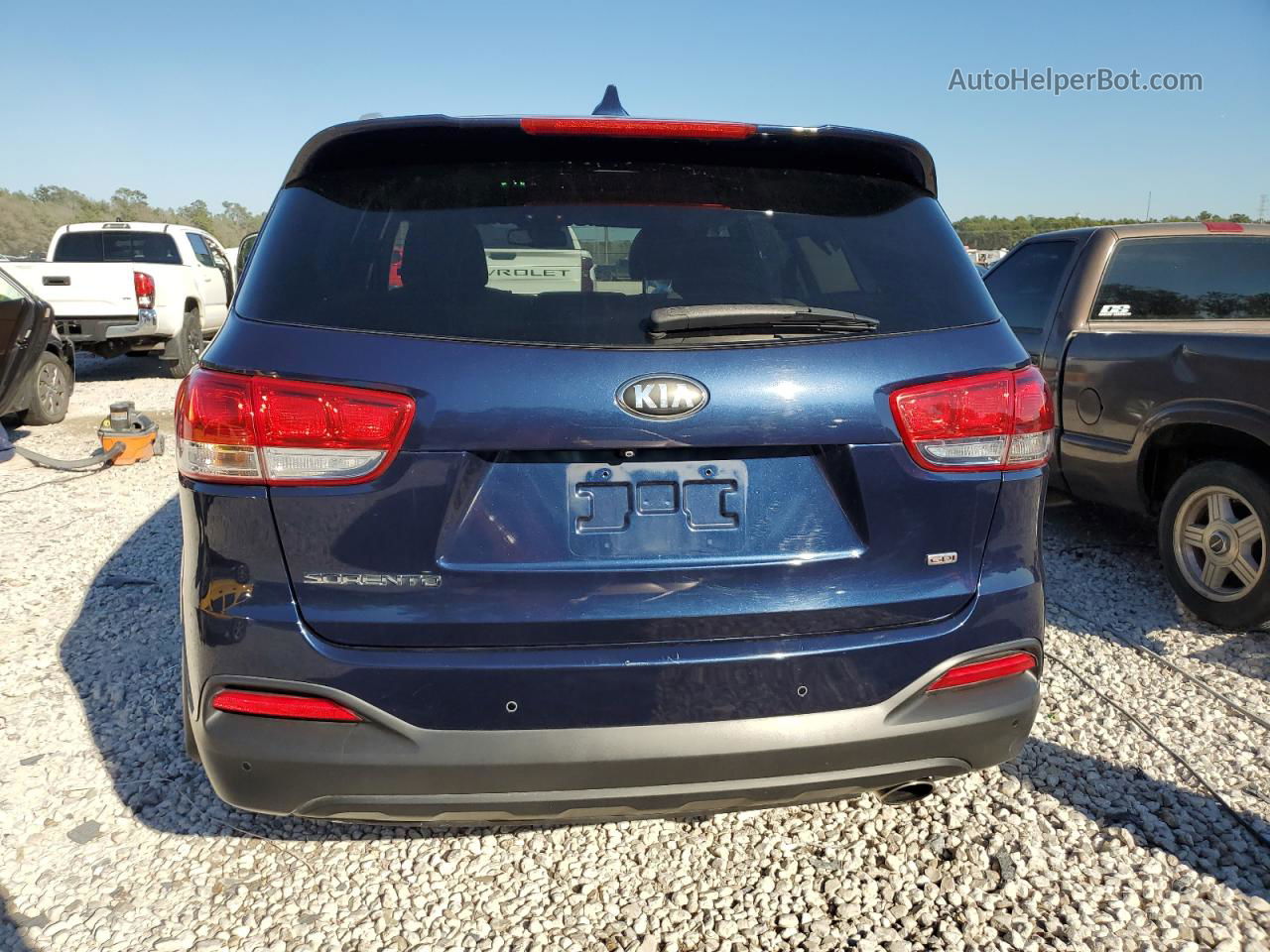 2018 Kia Sorento Lx Синий vin: 5XYPG4A3XJG387565