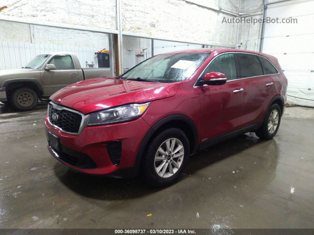 2020 Kia Sorento Lx Red vin: 5XYPG4A3XLG676335