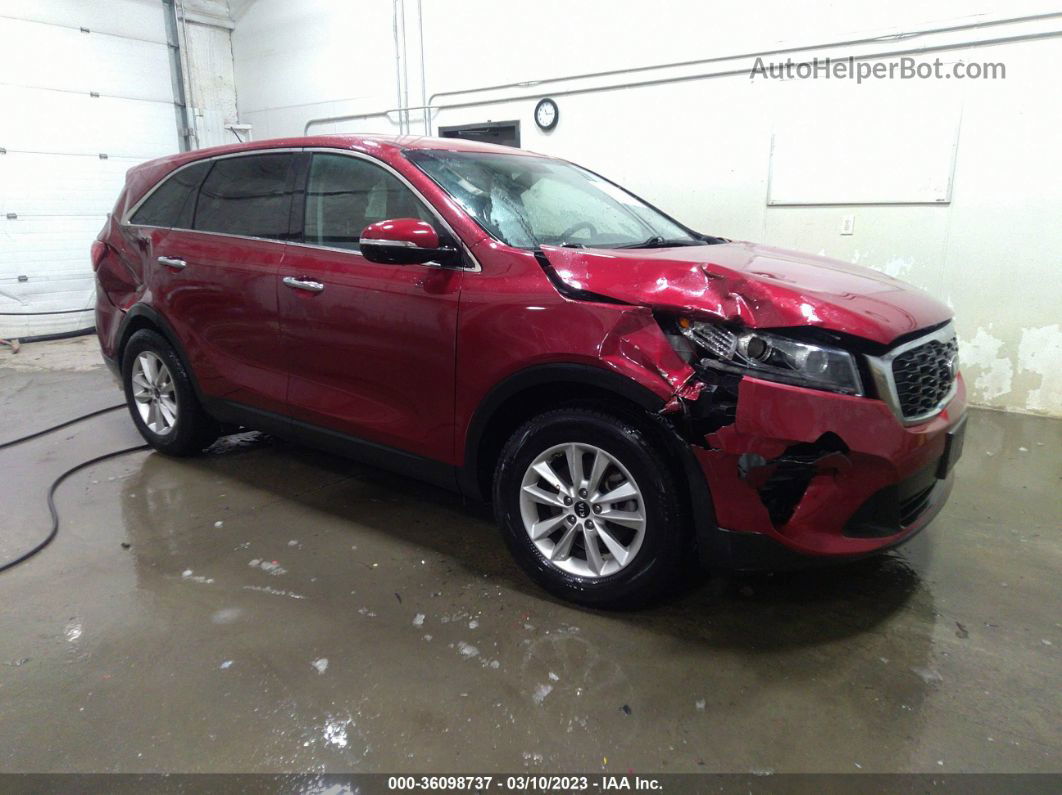 2020 Kia Sorento Lx Red vin: 5XYPG4A3XLG676335