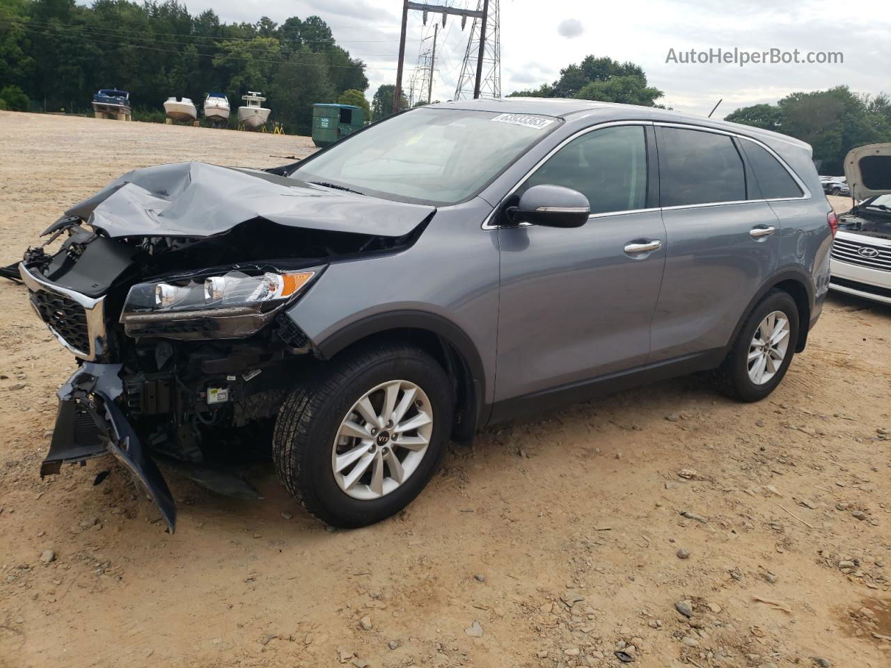 2020 Kia Sorento L Gray vin: 5XYPG4A3XLG685939