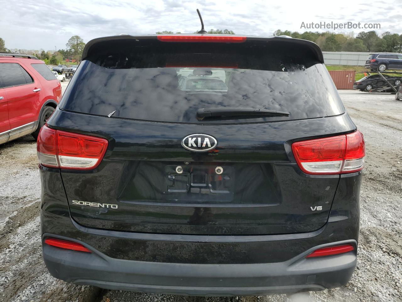 2017 Kia Sorento Lx Черный vin: 5XYPG4A50HG209210