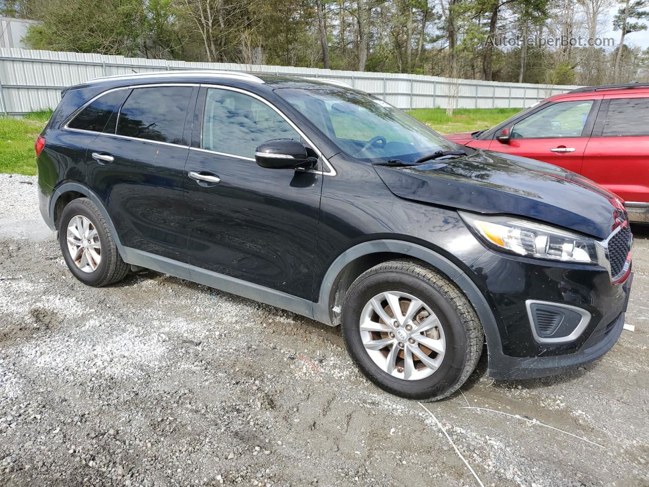 2017 Kia Sorento Lx Черный vin: 5XYPG4A50HG209210