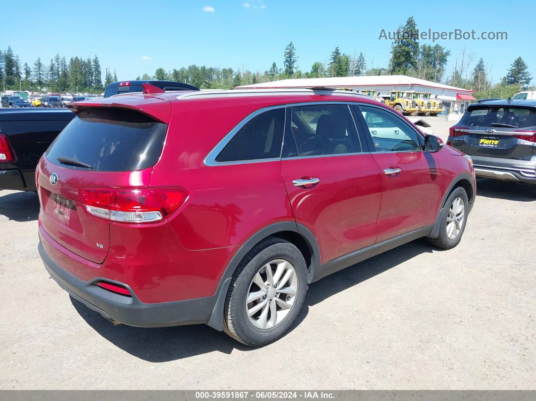 2017 Kia Sorento 3.3l Lx Red vin: 5XYPG4A50HG302776