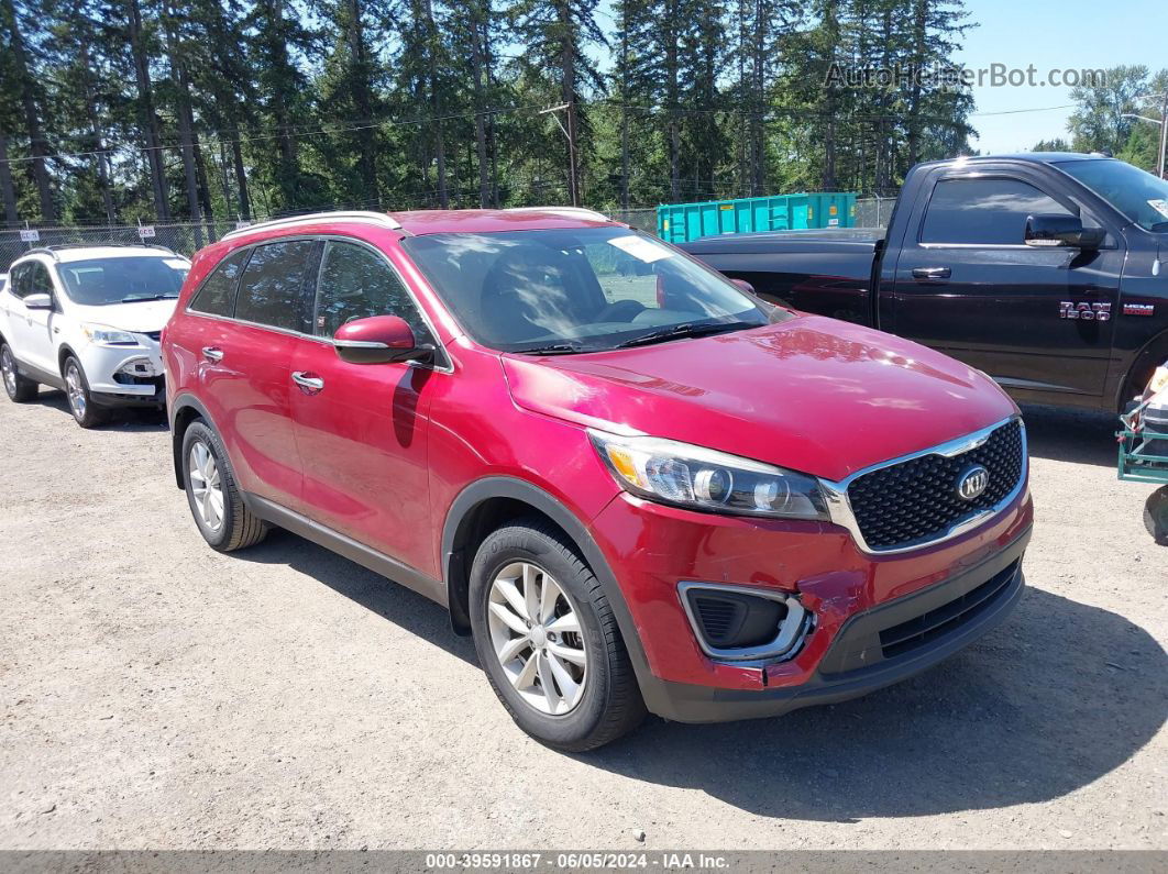 2017 Kia Sorento 3.3l Lx Red vin: 5XYPG4A50HG302776