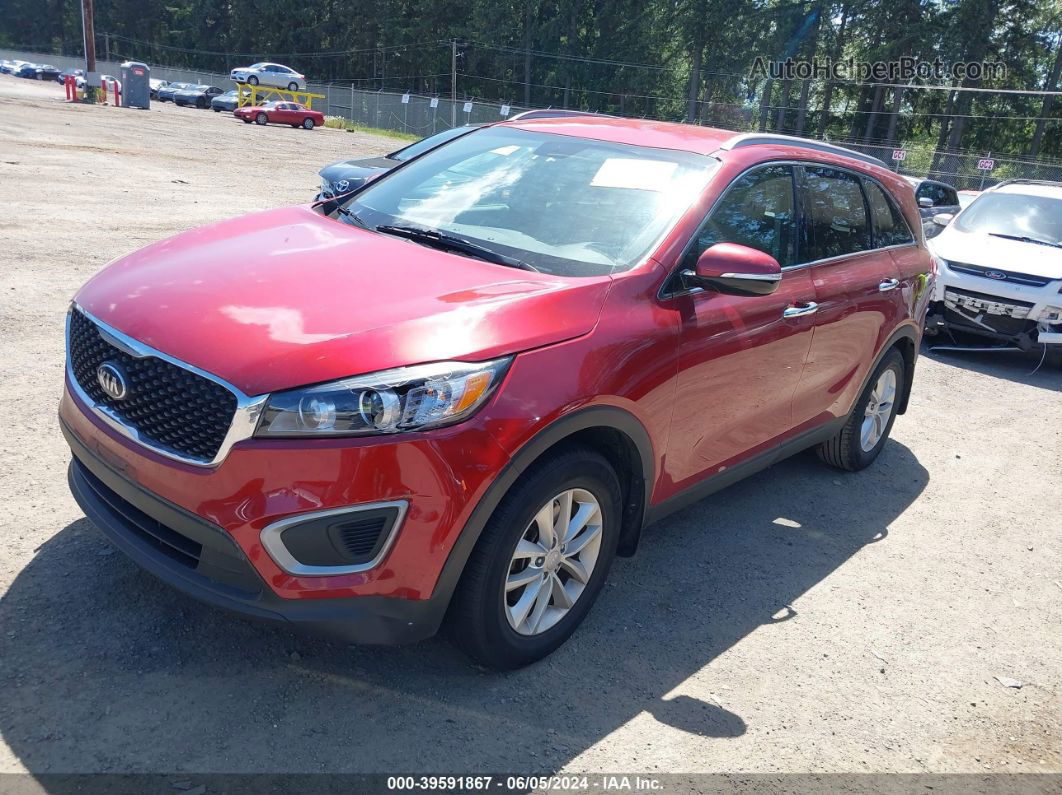 2017 Kia Sorento 3.3l Lx Red vin: 5XYPG4A50HG302776