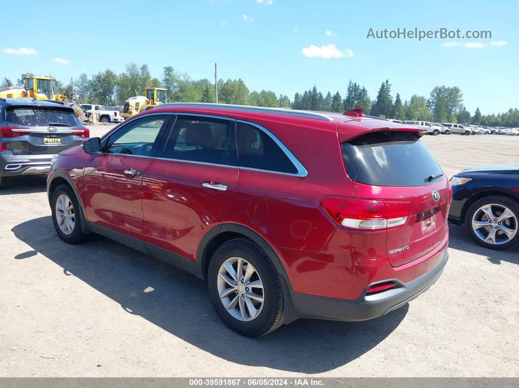 2017 Kia Sorento 3.3l Lx Red vin: 5XYPG4A50HG302776