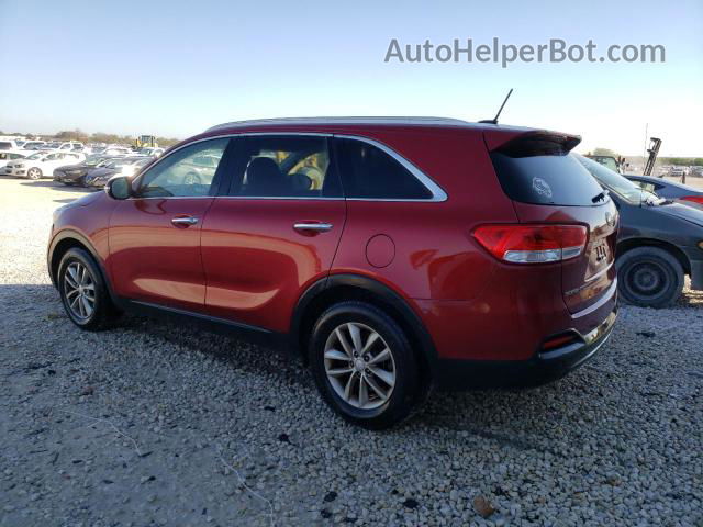 2018 Kia Sorento Lx Red vin: 5XYPG4A50JG403399