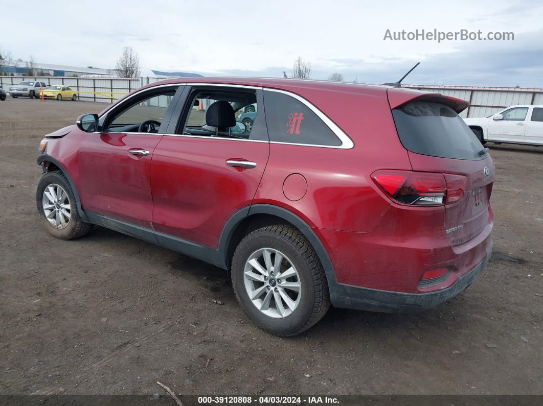 2020 Kia Sorento 3.3l Lx Burgundy vin: 5XYPG4A50LG627260