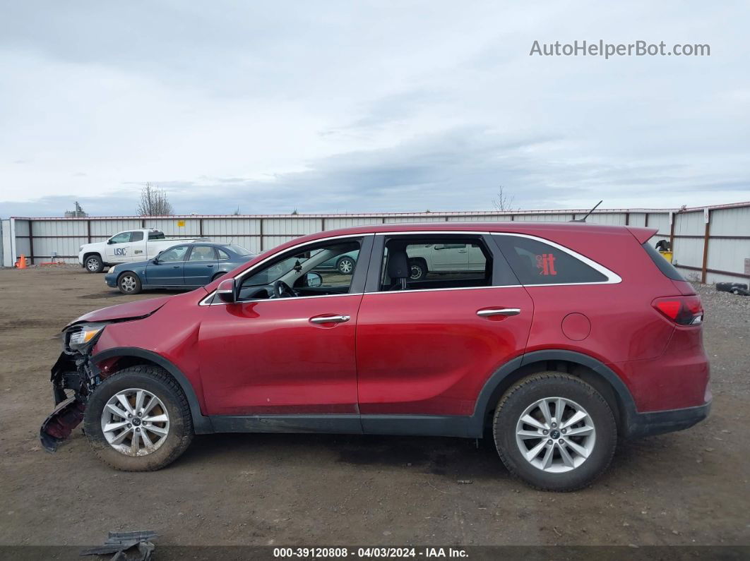 2020 Kia Sorento 3.3l Lx Burgundy vin: 5XYPG4A50LG627260