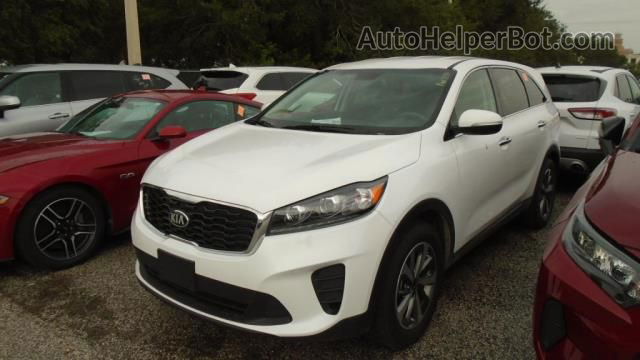 2020 Kia Sorento Lx V6 White vin: 5XYPG4A50LG689838