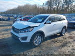 2017 Kia Sorento 3.3l Lx White vin: 5XYPG4A51HG241924