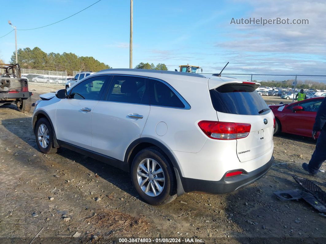 2017 Kia Sorento 3.3l Lx White vin: 5XYPG4A51HG241924