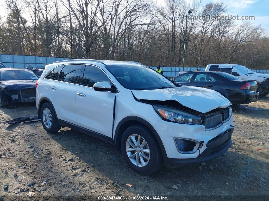 2017 Kia Sorento 3.3l Lx White vin: 5XYPG4A51HG241924