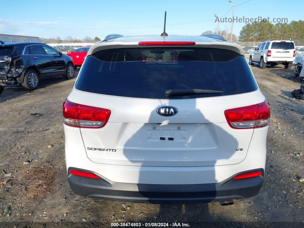 2017 Kia Sorento 3.3l Lx White vin: 5XYPG4A51HG241924