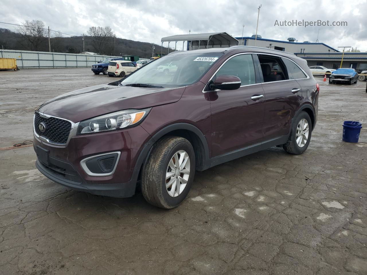 2017 Kia Sorento Lx Burgundy vin: 5XYPG4A51HG289357