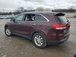 2017 Kia Sorento Lx Burgundy vin: 5XYPG4A51HG289357