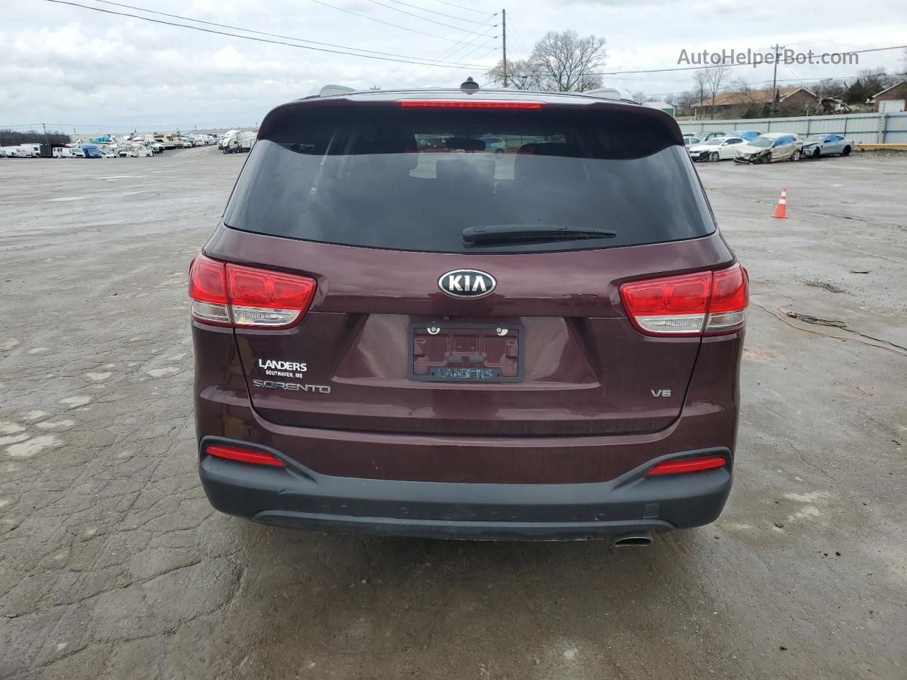 2017 Kia Sorento Lx Burgundy vin: 5XYPG4A51HG289357